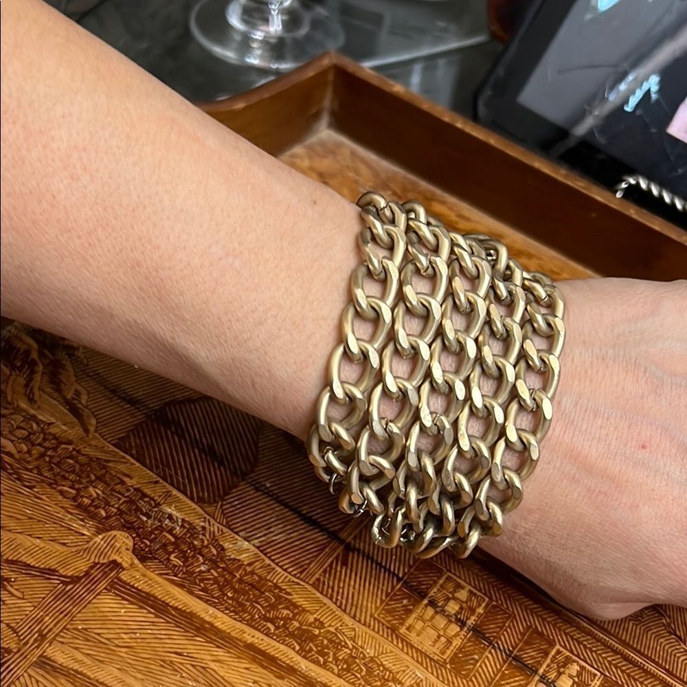 Gold Chain Link Bracelet